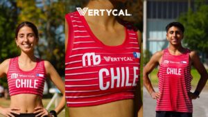 Atletas del equipo de Chile con la indumentaria oficial Vertycal para el Mundial Universitario de Cross Country
