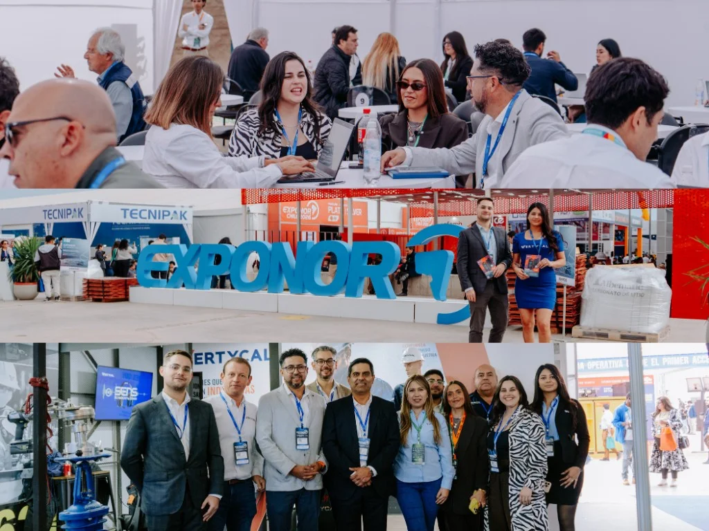 Equipo Vertycal en su stand de Exponor 2026