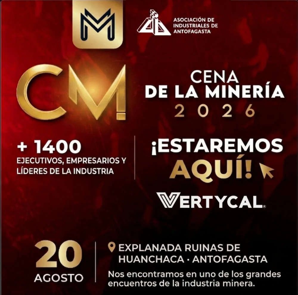 Vertycal en la Cena de la Minería 2026 en Antofagasta