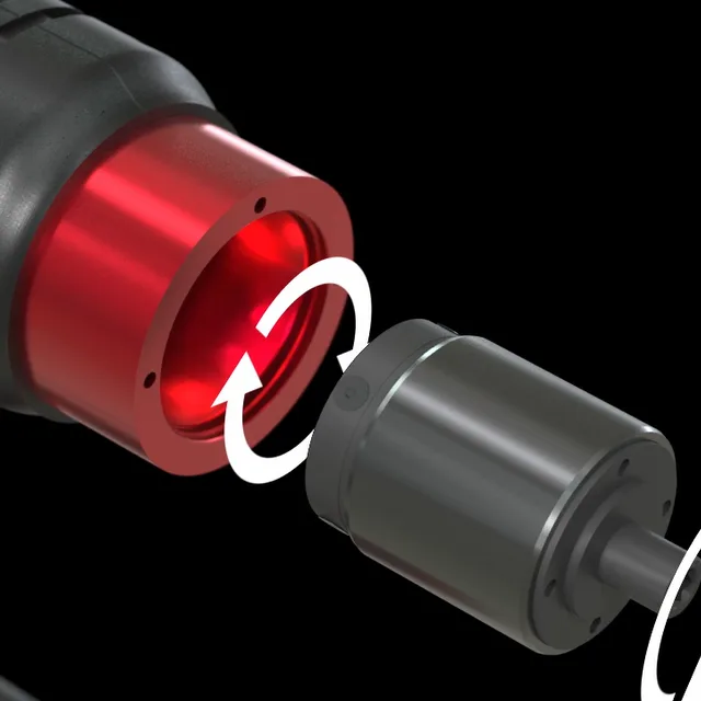 Sistema patentado del modelo EB que reduce la fuerza radial