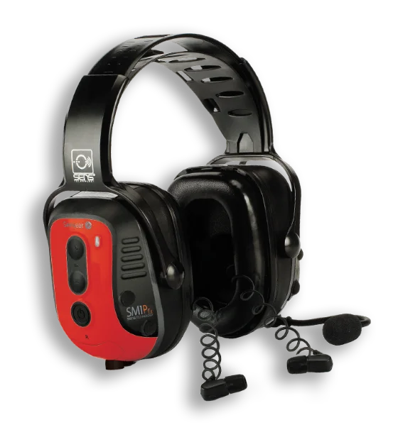 Audífono Sensear SM1P ExDP con tapones integrados para protección doble