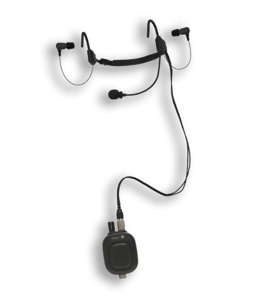 Tapón Sensear SP1R alimentado por la radio, con micrófono de brazo